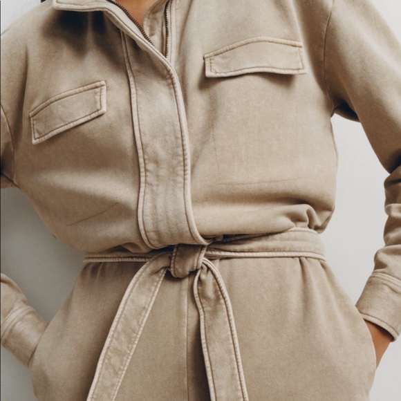 NWT Zara Washed Effect Long Jumpsuit - Picture 16 of 16